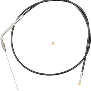 Black Vinyl Braided Handlebar Throttle Cable
