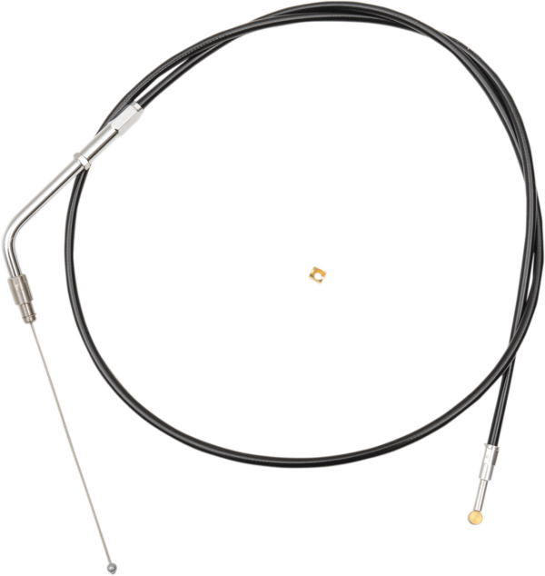 Black Vinyl Braided Handlebar Throttle Cable