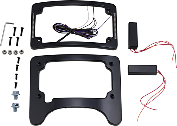 Turn Signal Eliminator with Tri Radius Illuminated Plate Frame