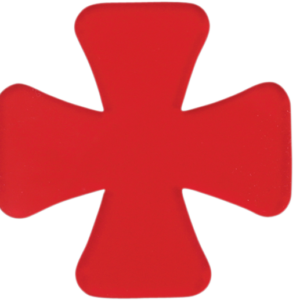 Red Replacement Lens for Mini Maltese Cross Marker Light