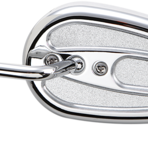 Teardrop Mirror with Steel Stem