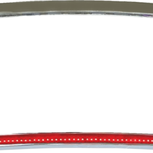 Radius License Plate Frame with Auxiliary Red LEDs and Tag Illumination